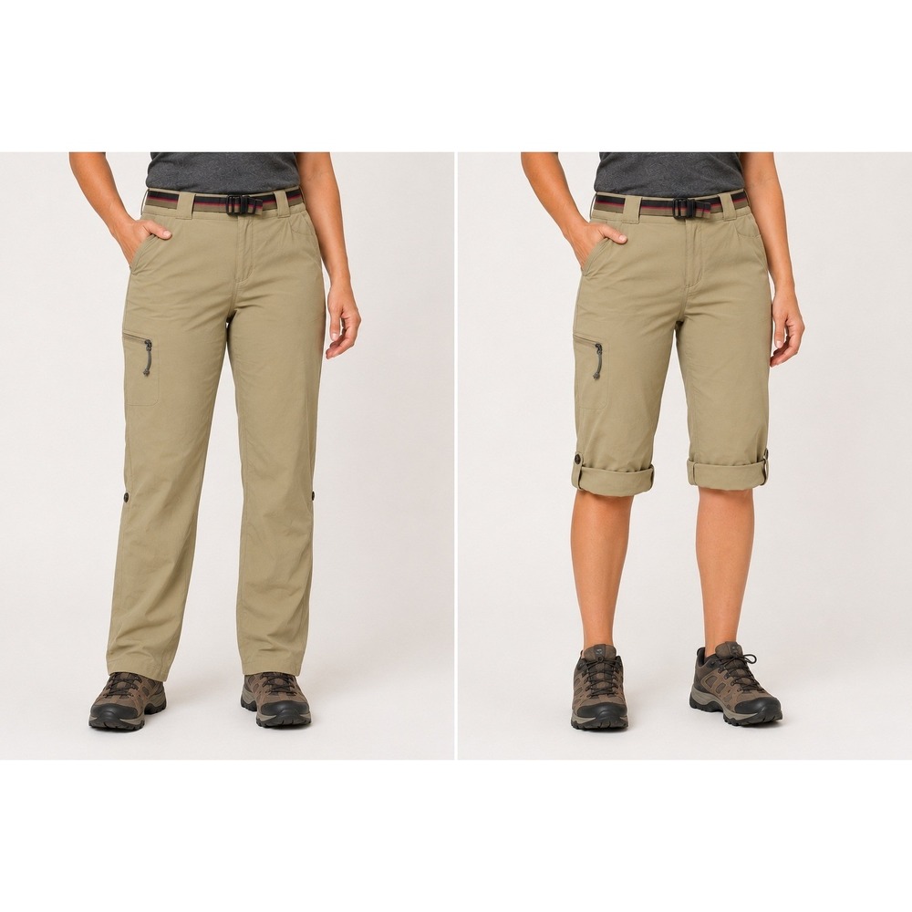 Eastern Mountain Sports EMS Convertible Hiking Pants Khaki Outdoor 16